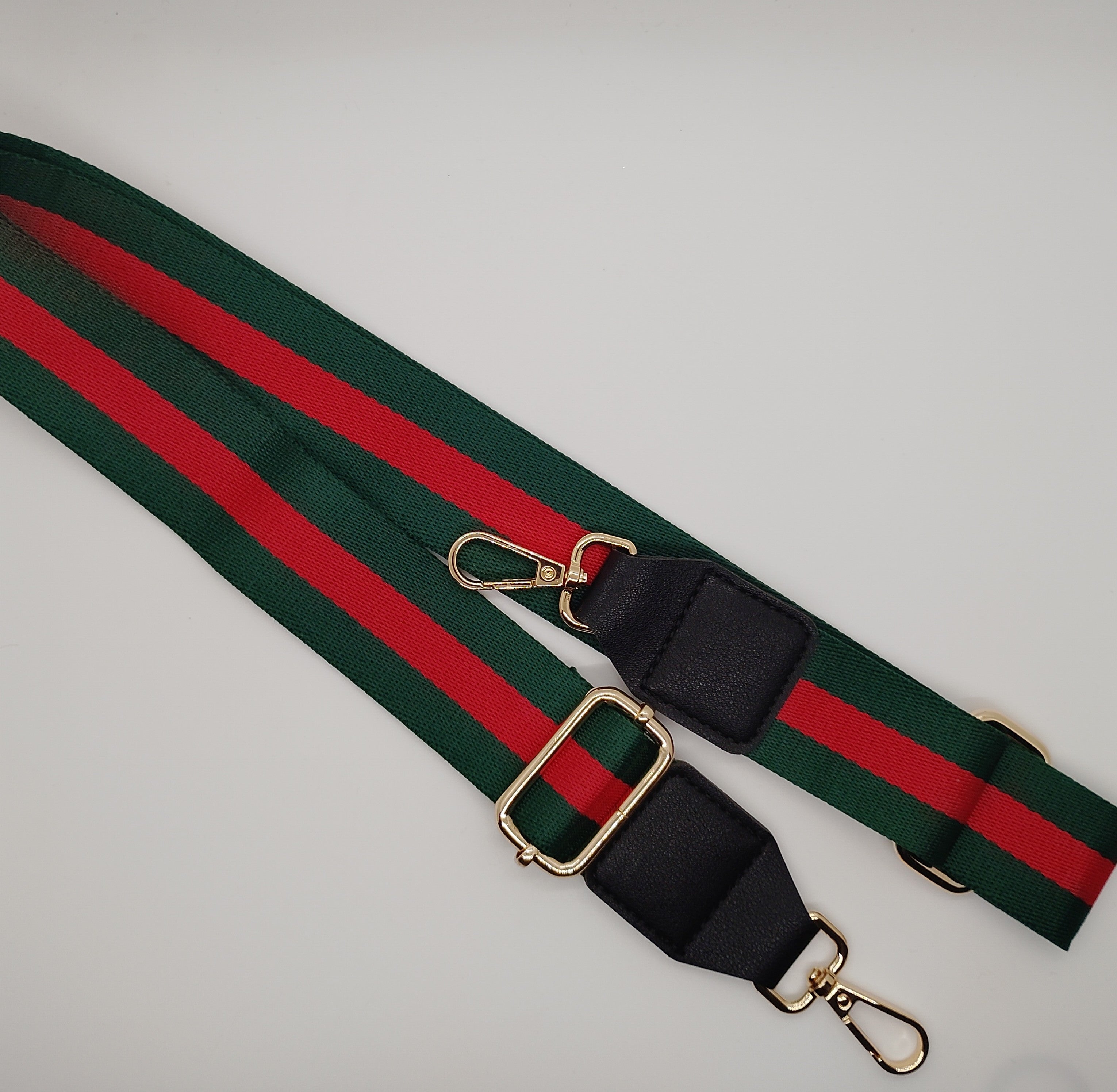 Green and Red Gold Hardware Strap