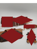 Brown L Keychain/ Strap Set