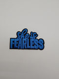 Blue She is Fearless Patch