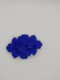 Dark Blue Rhinestone Flower