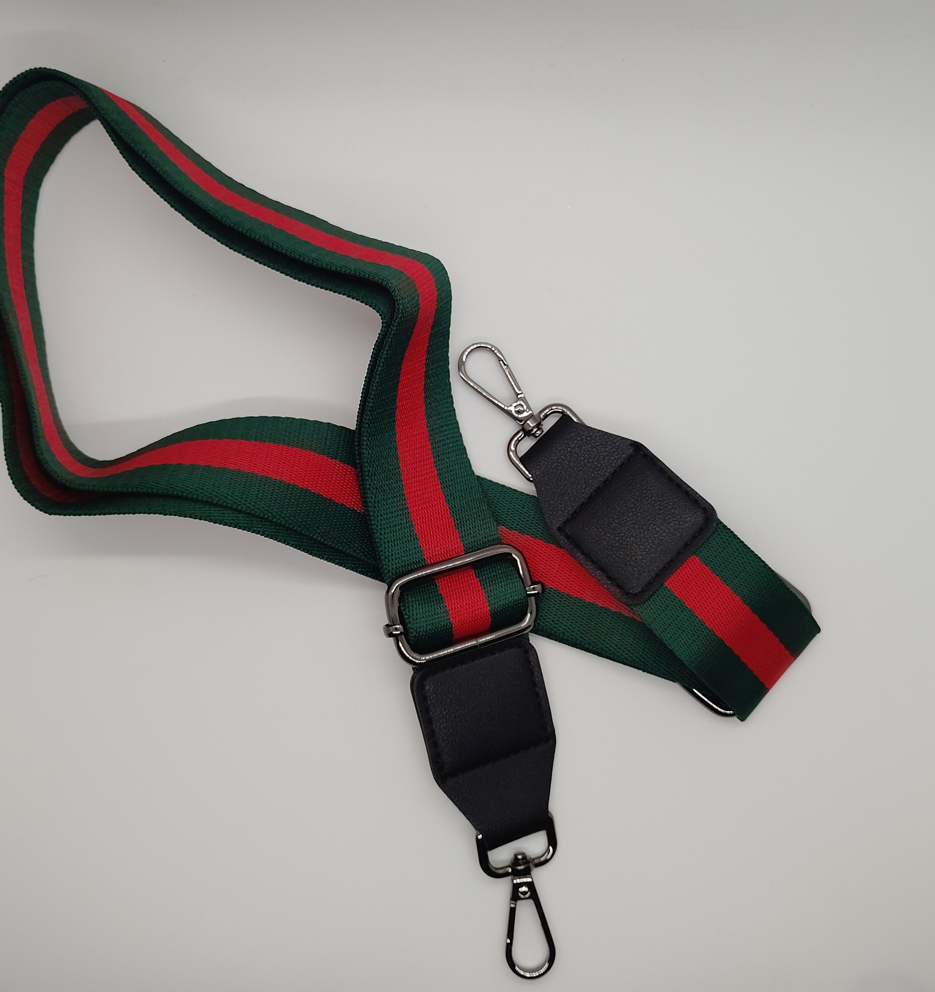 Green and Red Black Hardware Strap