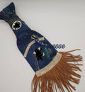 L Peacock Fringe Tie