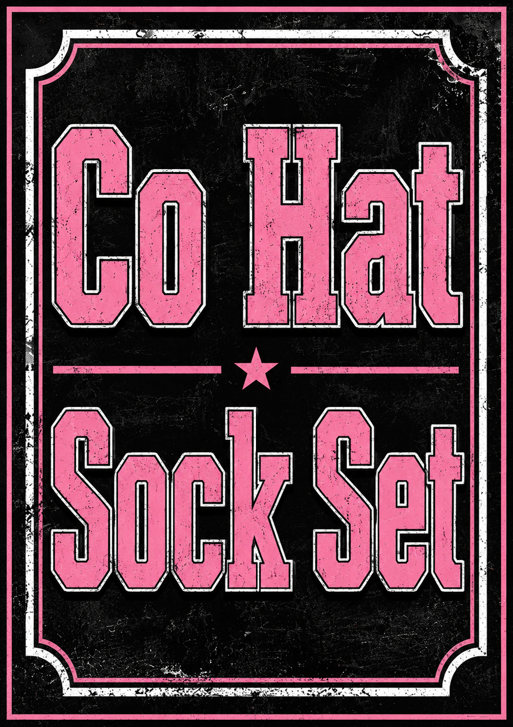 Pink Co Hat & Sock Set
