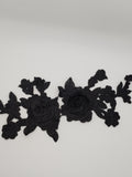 Black 3D Rose Lace